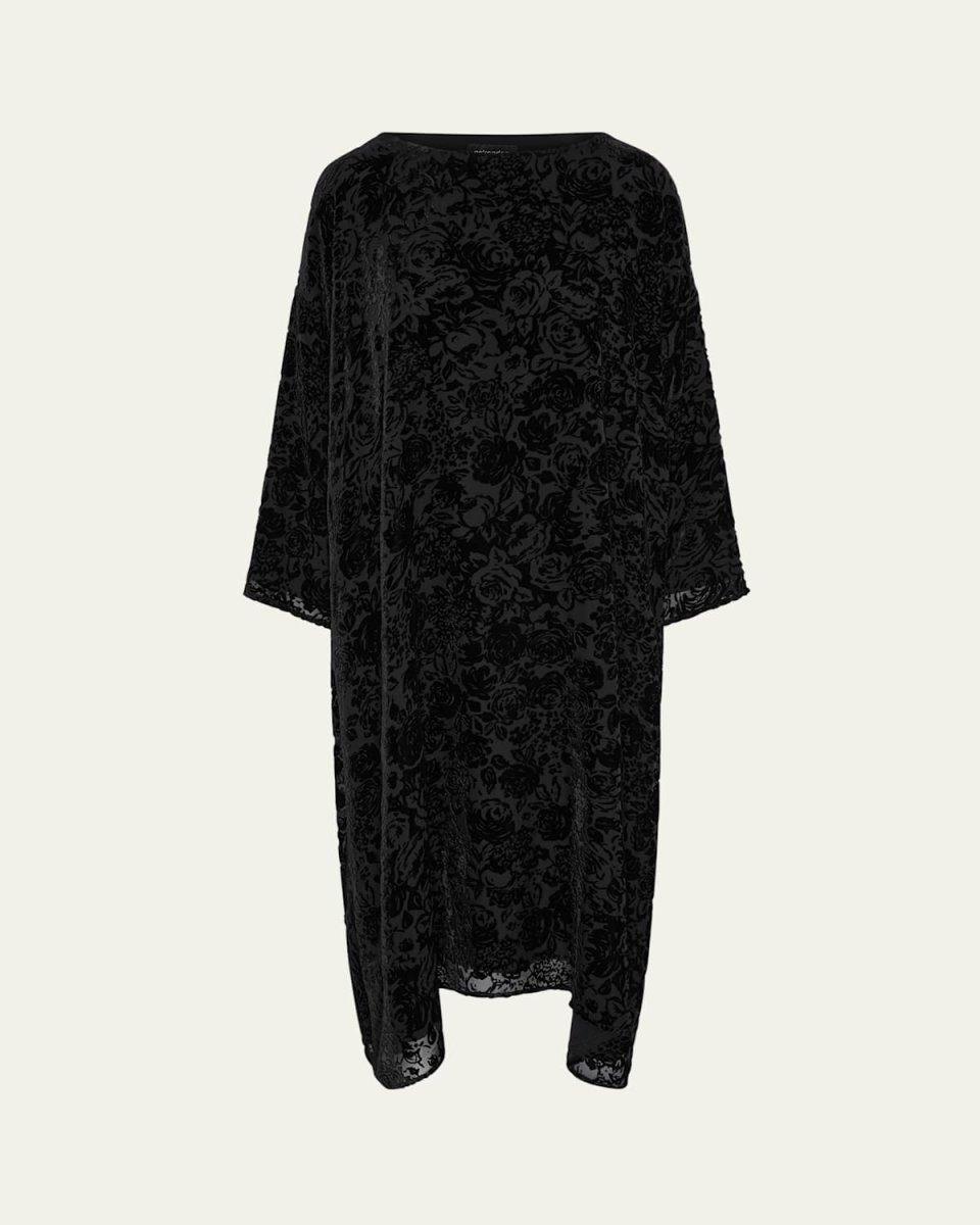 Wide A-Line Boat Neck Dress